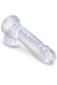 Realistic Clear Dildo for Sensory Pleasure Experience