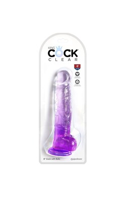 King Cock Clear: Translucent Realistic Dildo for Ultimate Sensory Experiences