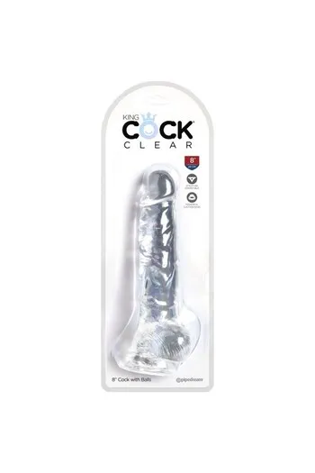 King Cock Clear: Translucent Realistic Dildo for Ultimate Sensory Experience