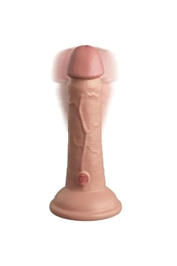King Cock Elite - Dildo in Silicone a Doppia Densità con Vibrazioni Potenti