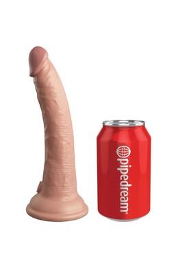 King Cock Elite Double Density Silicone Dildo with Vibration - Realism & Power