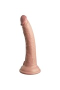 King Cock Elite Dildo a Doppia Densità con Vibrazione - Realismo e Potenza