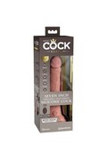 King Cock Elite Dildo a Doppia Densità con Vibrazione - Realismo e Potenza