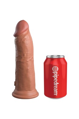 King Cock Elite - Dual Density Silicone Dildo with Powerful Vibrations