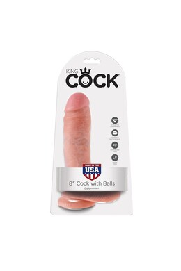 King Cock: Realistic Dildo with Testicles - Authentic Feel and Perfect Shape