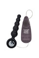 Anal vibrator with wired remote control in silicone