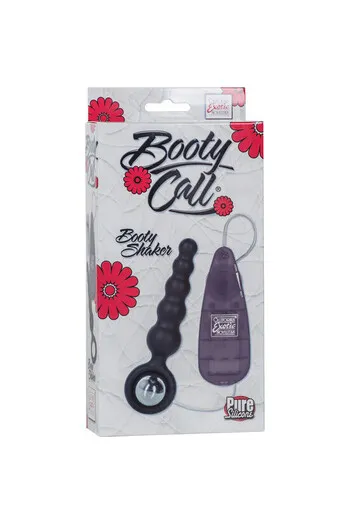 Anal vibrator with wired remote control in silicone