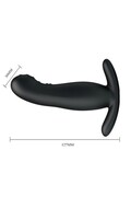 Massaggiatore Prostatico Nero Liscio - Stimolazione Intensa e Confortevole