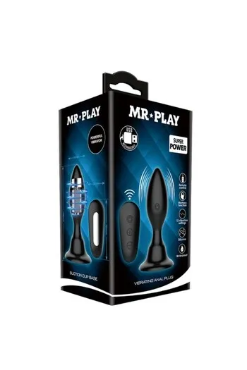 Mr Play Vibrating Anal Plug with Remote - 12 Vibration Modes | Pretty Love