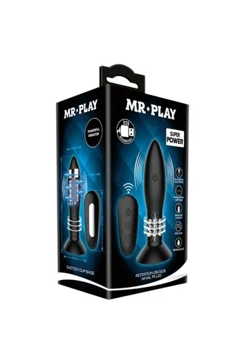 Rotating and Vibrating Anal Plug with Remote Control | Pretty Love