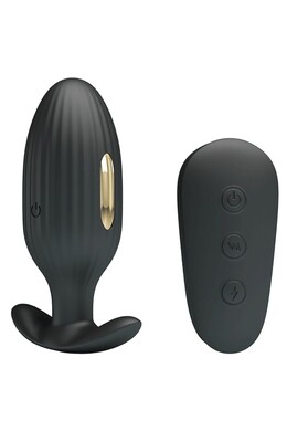 E-Stim Anal Plug with Vibration & Remote Control - Pretty Love