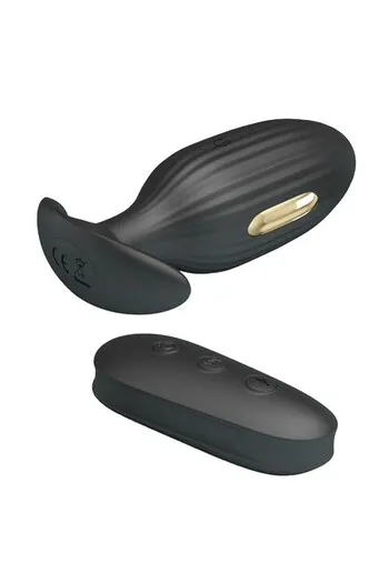 E-Stim Anal Plug with Vibration & Remote Control - Pretty Love