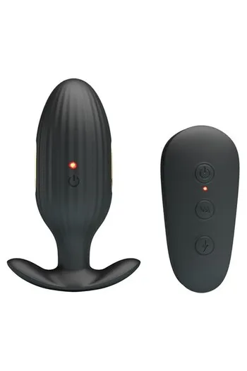 E-Stim Anal Plug with Vibration & Remote Control - Pretty Love
