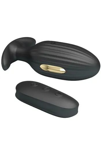 E-Stim Anal Plug with Vibration & Remote Control - Pretty Love