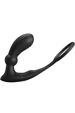 Penis Ring with Anal Plug and Remote Control - Double Stimulation