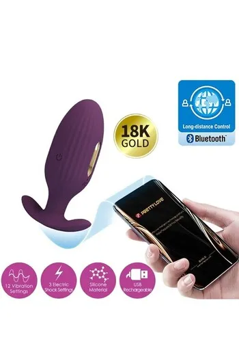 Plug Anale E-Stim con App: Vibrazione e Stimolazione Elettrica per Piacere Prolungato