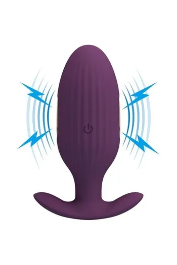 Plug Anale E-Stim con App: Vibrazione e Stimolazione Elettrica per Piacere Prolungato