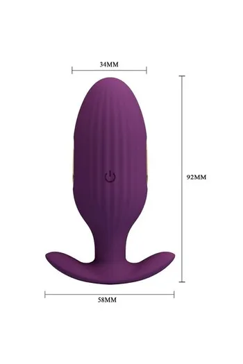 Plug Anale E-Stim con App: Vibrazione e Stimolazione Elettrica per Piacere Prolungato