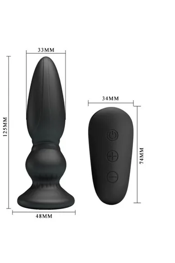 Massaggiatore Prostatico Premium con 12 Funzioni Vibrazione e Telecomando