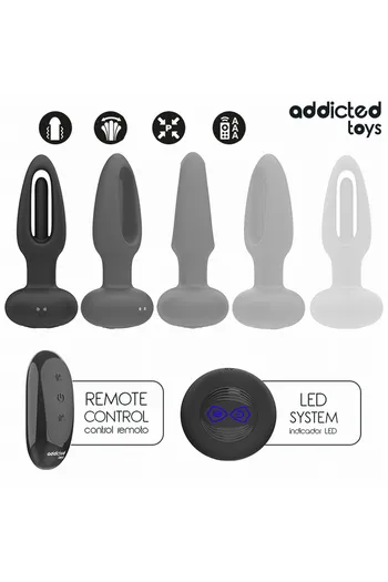 Plug Anale Addicted Toys: Vibrazione Profonda e Movimento a Lingua per Stimolazione Punto P