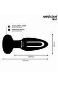 Plug Anale Addicted Toys: Vibrazione Profonda e Movimento a Lingua per Stimolazione Punto P