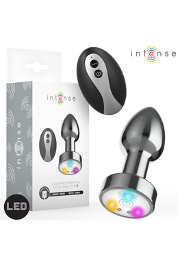 Metal Anal Plug with LED Lights and Remote Control | Intense