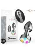Plug Anale in Metallo con Luci LED e Telecomando | Intense