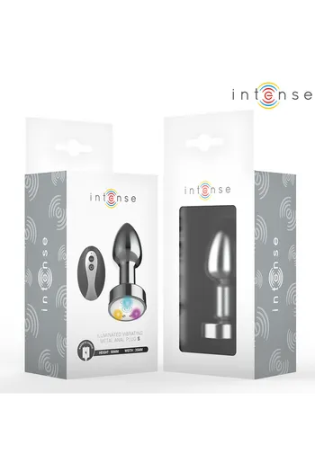 Plug Anale in Metallo con Luci LED e Telecomando | Intense