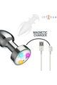 Plug Anale in Metallo Vibrante con Luci LED e Telecomando - Intense