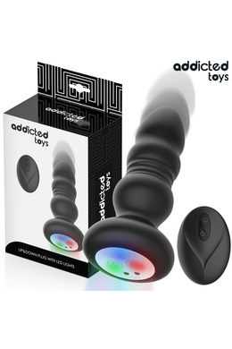Addicted Toys Anal Plug with Dual Motor: Thrusting and Vibration Control