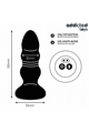 Addicted Toys Anal Plug with Dual Motor: Thrusting and Vibration Control