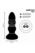 Addicted Toys Plug Anale con Doppio Motore: Thrusting e Vibrazioni Controllabili