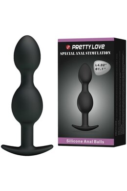 Premium Silicone Anal Bead Plug - Extra Stimulation with Internal Weights