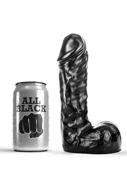 All Black Dildo PVC - Hypoallergenic Sex Toy for Maximum Pleasure