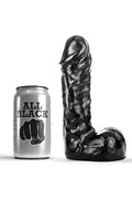 Dildo All Black PVC - Giocattolo Sessuale Ipoallergenico per Massimo Piacere