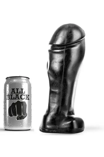 All Black Dildo PVC Nero - Giocattolo Sessuale Avanzato per Esperienze Intense