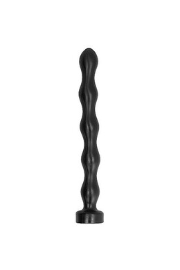 Buttplug All Black: Giocattolo Anale Regolabile in PVC Ipoallergenico