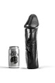 Dildo All Black PVC - Giocattolo Sessuale Ipoallergenico senza Testicoli