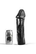 All Black Dildo PVC - Hypoallergenic Sex Toy Without Testicles