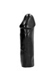 All Black Dildo PVC - Hypoallergenic Sex Toy Without Testicles