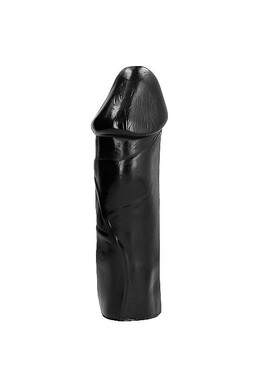 All Black Dildo PVC - Hypoallergenic Sex Toy Without Testicles