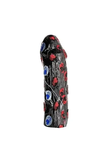 All Black Dildo PVC - Hypoallergenic Sex Toy Without Testicles