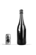 All Black Champagne Bottle-Shaped Buttplug - Unique Anal Sensation