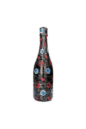 All Black Champagne Bottle-Shaped Buttplug - Unique Anal Sensation