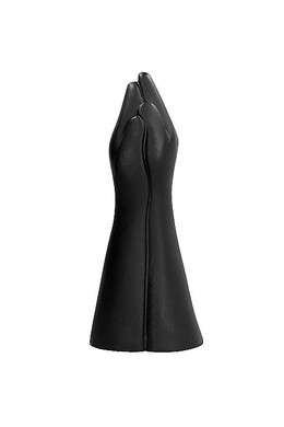 All Black Realistic Fisting Dildo - Life-Size Hand and Arm Design