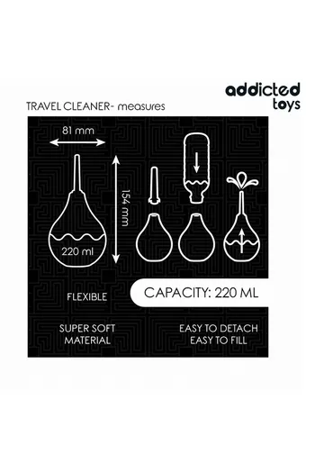 Addicted Toys Travel Anal Cleaner Size L - Deep Clean and Portable Hygiene