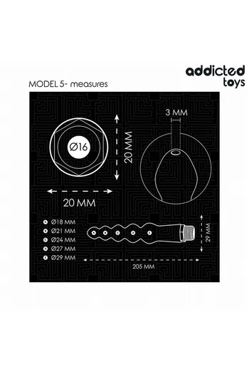 Addicted Toys Modelo 5: Pulitore Anale per Igiene Intima Sicura e Confortevole