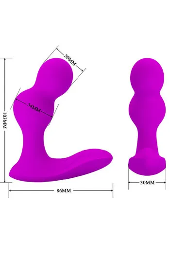 Pretty Love Flexible Remote Control Anal Vibrator Massager - Perineum and Prostate Stimulation
