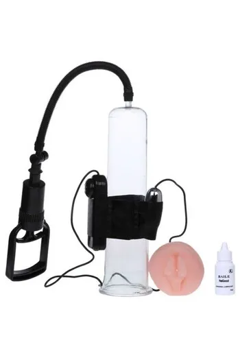 Erection Pump with Vibration and Vaginal Shape - Powerful Erections Guaranteed