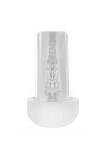 Transparent Pleasure Sleeve Masturbator for PUMP ADDICTED - Intense Visual Experience
